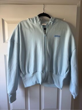 Wilo Women's Light Blue Zip Hoodie